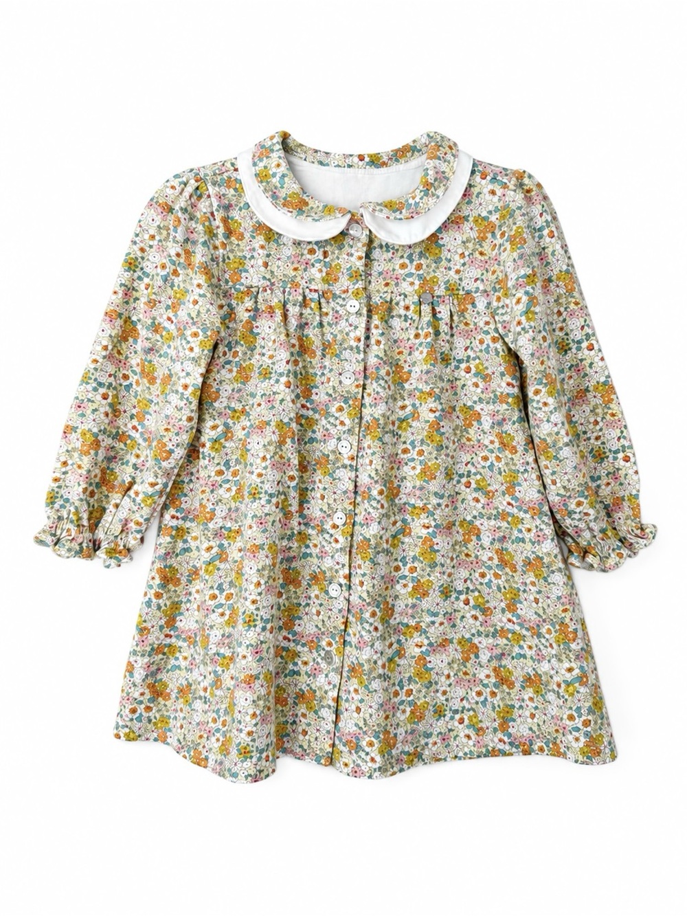 Dave & Bella Girls Floral Peter Pan Collar Dress Size 3Y